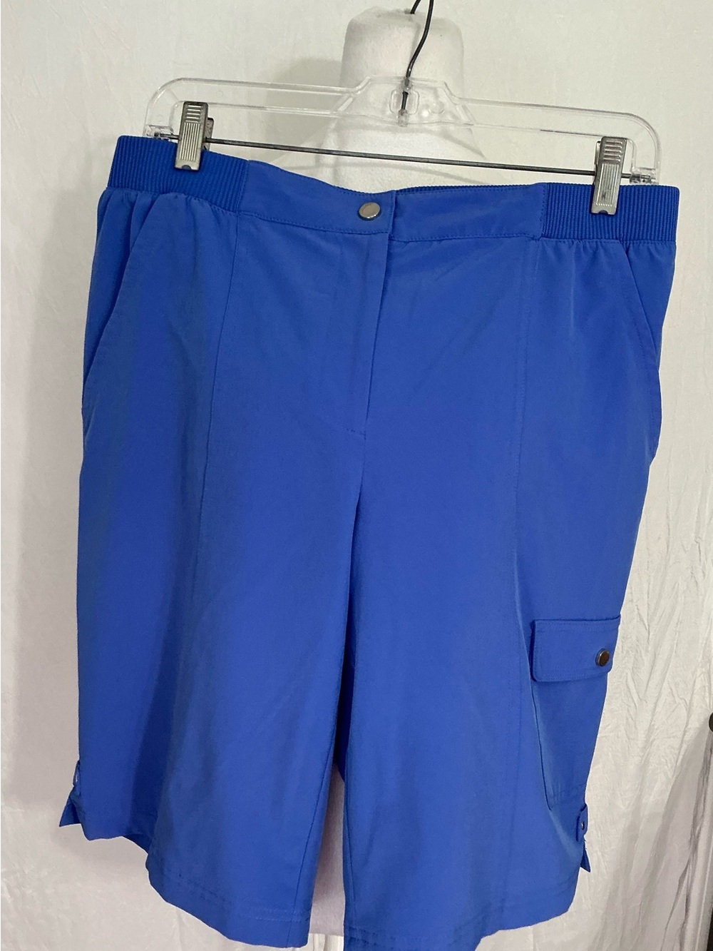 Women's Royal Blue Cargo Bermuda Shorts